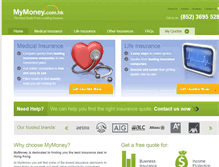 Tablet Screenshot of mymoney.com.hk