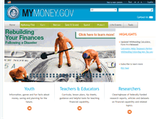 Tablet Screenshot of mymoney.gov